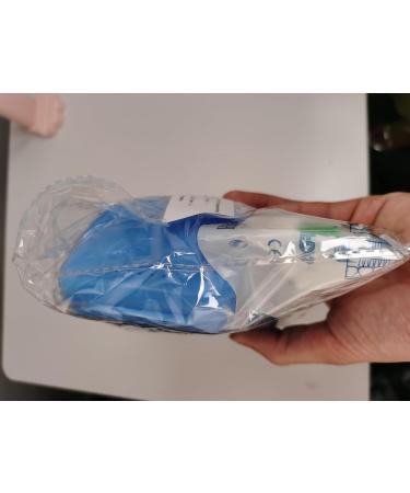 3PC Dental Prostheses Travel Box - Cleaner Brush & Storage for Dentures & Braces - Light Blue - Buy Online on GoSupps.com