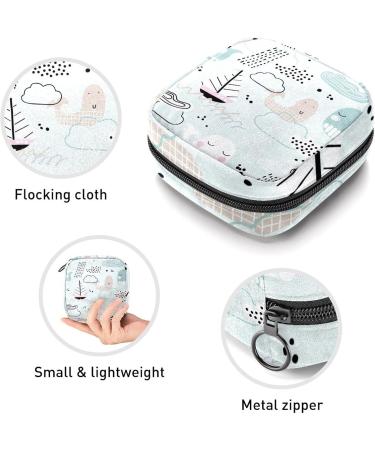Womens Bonds Storage Pockets Stillpad Holder - Cute Sailboat Cloud Period Kit Bag | Feminine Product Bag for Women & Girls - Buy Online on GoSupps.com