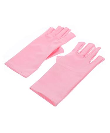Healeved 3 Pairs Nail Gloves Protection Gloves Led Gloves Fingerless Gloves Nail Anti-uv Gloves Sun Gloves Protective Gloves for Manicure Gel Pink Spandex Nail Polish - Buy Online on GoSupps.com