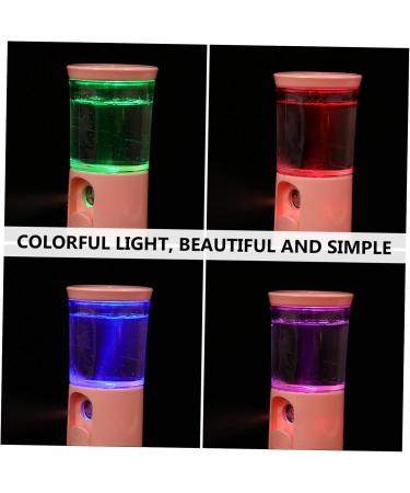 BELLIFFY 1 Set Hydrating Instrument Hydrating Mister Face Steamer Portable Humidifiers Handy Sprayer Abs Pink 12X4.5X4.3cm - Buy Online on GoSupps.com