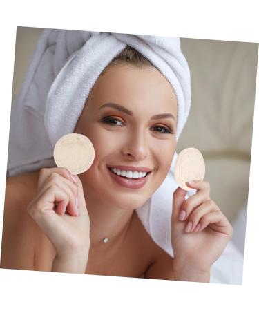 Beavorty 1 Set Loofah face wash Face Scrub Wash Pads natural loofah sponge Facial Cleaning Pad makeup powder puffs Eye microfiber makeup sponge Loofah Makeup Puff wet wipes makeup remover - Buy Online on GoSupps.com