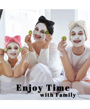 TOBATOBA 8 Pack Soft Bow Spa Headband for Women - Cute Fluffy Headbands for Washing Face and Makeup - Solid Color Head Wraps for Shower, Yoga, Sports - Buy Online on GoSupps.com