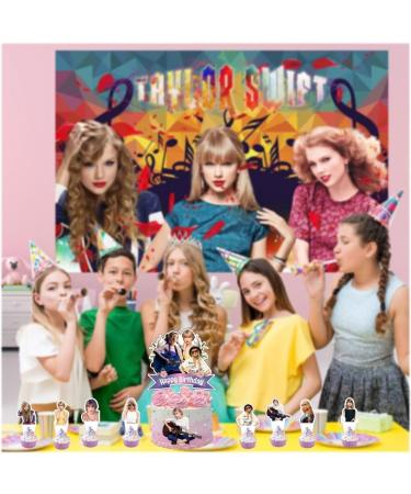 Taylor Singer Cake Decorations with 1pcs Cake Topper 24pcs Cupcake Toppers for Swift Birthday Party Supplies25pcs - Buy Online on GoSupps.com