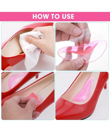 SIBBA 6 PCs Gel Foot Vault Insole - Orthopedic Silicone Inserts for Plantar Fasciitis | Comfort High-Heel Support | 3 Pairs - Pink - Buy Online on GoSupps.com