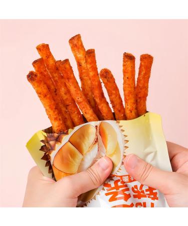 MKSDDF - 68g x 4 packs Latiao Durian Spicy Strips - Chinese Spicy Sticks - Asian Snacks - Spicy Snacks - Gift Set - Buy Online on GoSupps.com