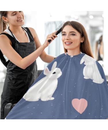 Waterproof Barber Cape - Unisex Haircut Bib with Rabbits Hearts & Cheetah Design for Men | Durable & Stylish Hair Cutting Capes - Buy Online on GoSupps.com