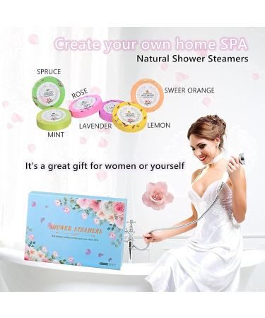 Shower Steamers Aromatherapy 6PCS with Essential Oils - Stress Relief & Nighttime Spa Experience - Perfect Christmas Gifts for Women - Buy Online on GoSupps.com