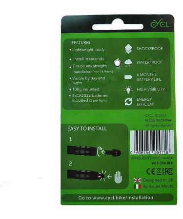 CYCL Wing Lights Fixed V3 - Bicycle & E-Scooter Turn Signals - Buy Online on GoSupps.com