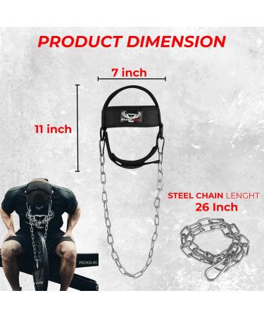 Adjustable Neoprene Head Dishes - Durable Fitness Neckware & Padded Belt for Weight Lifting & Resistance Training - Buy Online on GoSupps.com