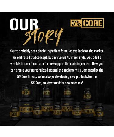 5% Core Liver Support | NAC (N-Acetyl L-Cysteine) 1000mg, Milk Thistle 750mg, L-Glutathione 300mg | Liver Cleanse Detox & Repair Supplement (30 Capsules) - Buy Online on GoSupps.com