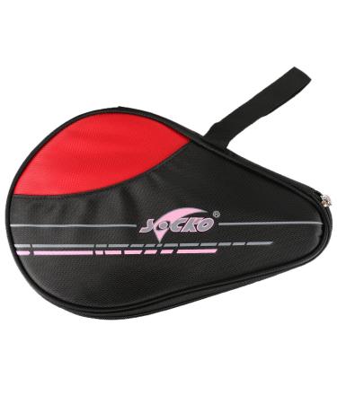 SOCKO Waterproof Nylon Table Tennis Racket Bag PingPong Paddle Bat Case Red 8202