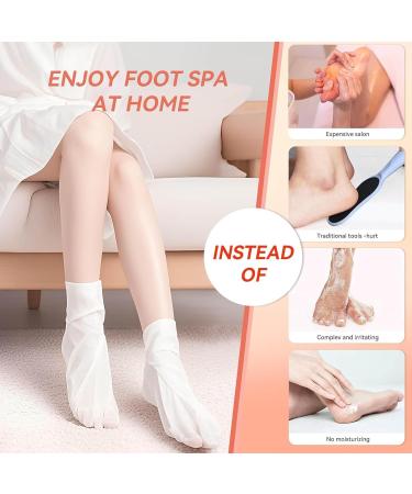 Mascarill Lot de 2 paires de chaussettes exfoliantes pour enlever les callosit s | Traitement de la peau morte et des talons fissur s | Hydratation profonde douceur b b spa maison - Buy Online on GoSupps.com