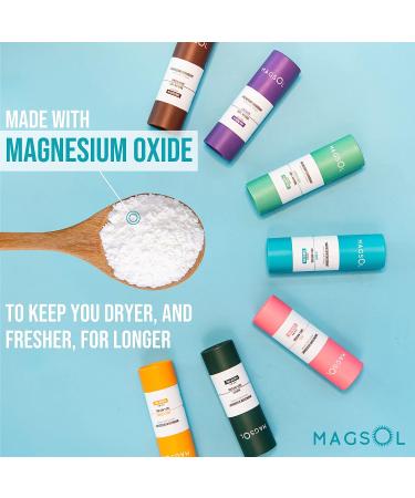 MAGSOL Plastic-Free Natural Deodorant for Women - Aluminum and Baking Soda Free - Lemongrass Scent - 2.8 oz - Buy Online on GoSupps.com