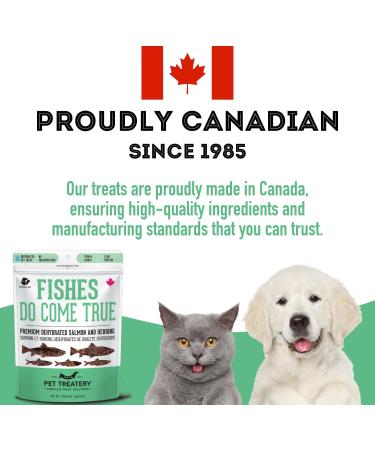 The Granville Island Pet Treatery|Dehydrated Protein Wild Salmon & Herring Treat for Dogs & Cats Slowly Dehydrated Raw Single Ingredient to Maintain Nurtients Vitamins and Healthy Oils 80g Salmon & Herring 80 g (Pack of 1) - Buy Online on GoSupps.com