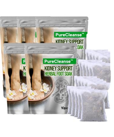 PureCleanse Kidney Support Herbal Foot Soak - Pure Cleanse Kidney Support Herbal Foot Soak, Lymphatic Drainage Ginger Foot Soak, Natural Mugwort Herb Foot Soak (50)