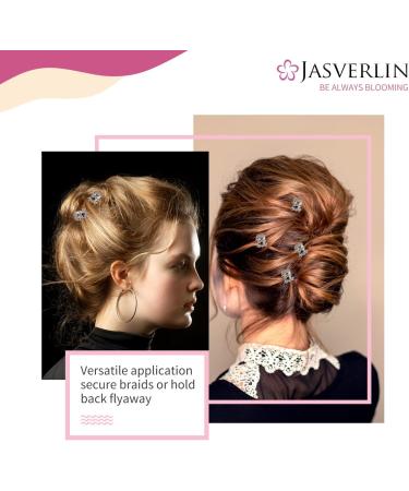 JASVERLIN Clear Small Hair Clips - 50pcs Mini Claw Clips for Fine Thin Hair - Non-Slip Strong Grip Hair Accessories for Women and Girls - Buy Online on GoSupps.com