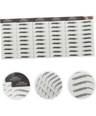 Housoutil 10pcs Hair-like Makeup Women Supply Eyebrows Creative Female Waterproof Eyebrow 21.5X14.5cm Black - Buy Online on GoSupps.com