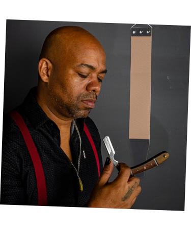 Minkissy Double String Hairdressing Razor Strap - Premium Leather & Canvas Hair Cutting Tool for Professionals - Buy Online on GoSupps.com