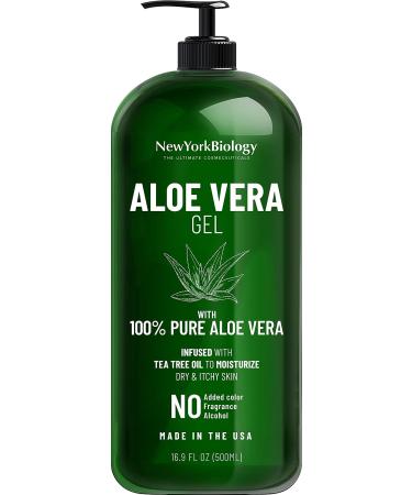 New York Biology Dead Sea Mud Mask with Aloe Vera Gel - Spa Quality Pore Reducer for Acne, Blackheads & Oily Skin - Buy Online on GoSupps.com