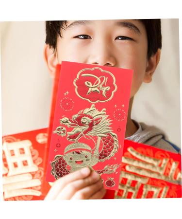 6pcs Red Pocket for New Year Spring Festival Gift Lunar New Year Gift Bags Red Envelopes Chinese Red Packet Chinese Red Envelope New Year Red Envelopes Delicate China Paper - Buy Online on GoSupps.com