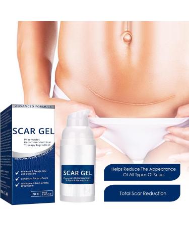 Silicone Scar Gel - Scar Cream - 30g Scar Removal - Scar Treatment - Scar Gel for Surgical Scars C-Section Stretch Marks Acne Injury Burns Old and New Scars - Buy Online on GoSupps.com