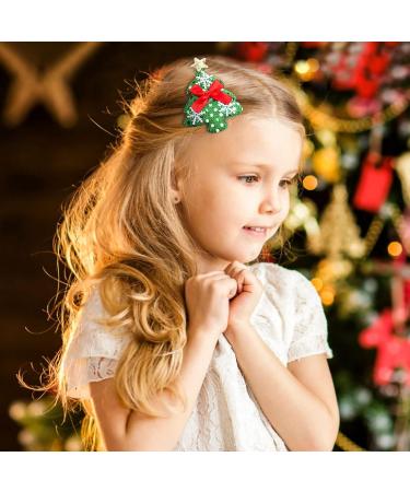 10 Piece Christmas Hair Clips for Girls | Sweet Holiday Hair Accessories for Babies Children & Women - Buy Online on GoSupps.com
