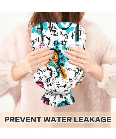 Naanle Watercolor Heat Bottle with Cover | 1L Transparent Hot Water Bottle for Bed Hand & Feet | Ideal for Heat & Cold Therapy - International Shipping Available - Buy Online on GoSupps.com