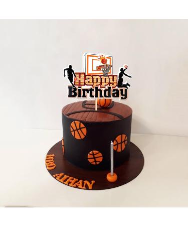 Basketball Cake Topper - Happy Birthday Shield | Sports Theme Decor for Young Girls - Buy Online on GoSupps.com