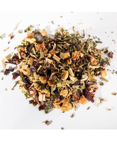 Olive Apple & Mint Infusion 100% Organic 100g (50 cups) | Olive Leaves Infusion with Hibiscus and Peppermint REPLANT A  - Buy Online on GoSupps.com