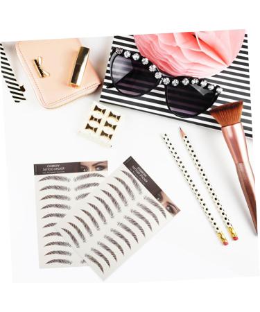 Outanaya 9 Sheets Waterproof Eyebrow Stickers Makeup Brow Sticker Makeup Tools 6d Make up Transfer Stickers - Buy Online on GoSupps.com