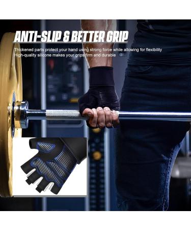Premium Fitness Gloves for Men & Women | Wrist Protection & Perfect Grip - Ideal for Strength Training Weightlifting Bodybuilding & CrossFit - Gray XL - Buy Online on GoSupps.com