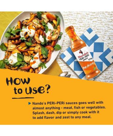 Nando's Medium Peri Peri Sauce (125ml) by Nando's - Buy Online on GoSupps.com