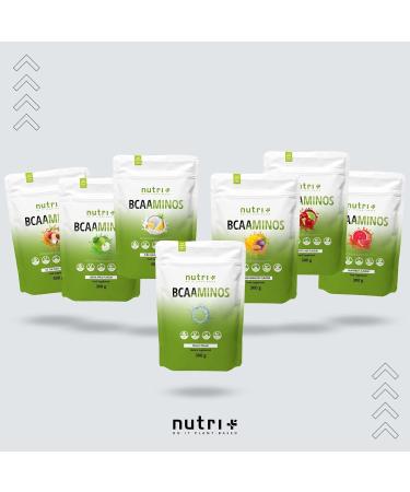 BCAA Pina Colada Flavor - High-Dose Amino Acid Powder 300G | Vegan BCAAMINOS 2:1 Leucine IsoLeucine Valine - Instant Mix for Muscle Recovery - Buy Online on GoSupps.com