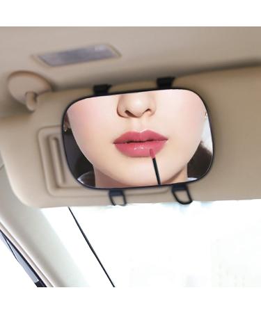KEWAYO Auto Vanity Mirror Large Visor Mirror And Shading Cosmetic Mirror Clip on Vanity Mirror Automobile Make Up Mirror