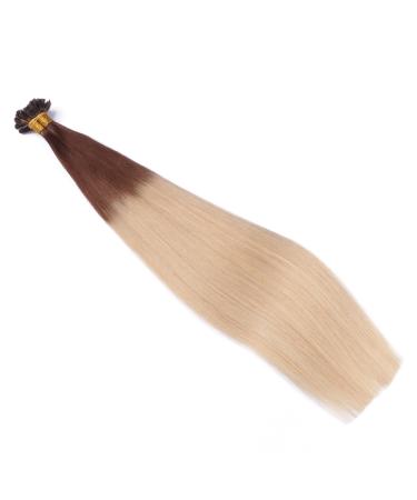 Shop High-Quality Keratin Bonding Hair Extensions - Ombre #4/60 70cm 50 Strands 100% Remy Hair - U-Tip by Novon Hair Extensions - Buy Online on GoSupps.com