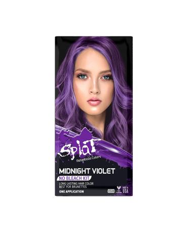 Splat Midnight Violet | 30 Wash No Bleach Semi-Perm Hair Dye | Vegan & Cruelty Free