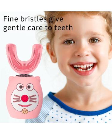 Kids Electric Toothbrush U Shaped Automatic Toothbrush for Children Waterproof Electric Toothbrush Kit for Age 1 15 Years Boys Girls Toothbrush Adult Medium 1 count (Pack of 1) L - Buy Online on GoSupps.com