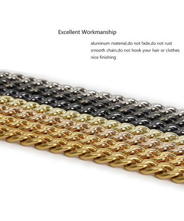 26 Inch Chic Metal Purse Chain Strap Handle Shoulder Straps Replacement Charms for Bag Handbags (Old Gold) - Buy Online on GoSupps.com