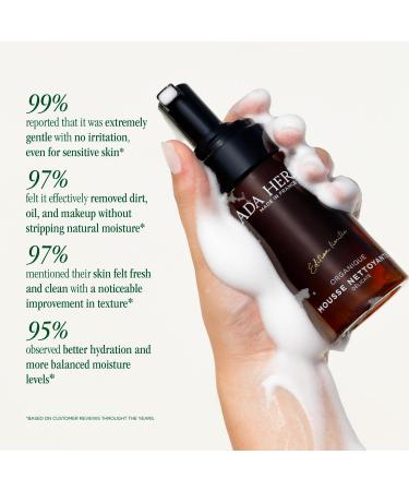 ADA HERBS Double Cleanser - Complete Cleansing Set with Milk Makeup Remover & Honey Foam Cleanser - Gentle 2-Step System for All Skin Types - 99% Natural - Buy Online on GoSupps.com