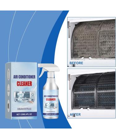 Fovolat Air Conditioner Cleaner Spray | 120ml Ac Coil Cleaner Foaming All-Purpose Household Bubble Ac Coil Foaming Spray Effective Solution Safe for Home Use - Buy Online on GoSupps.com