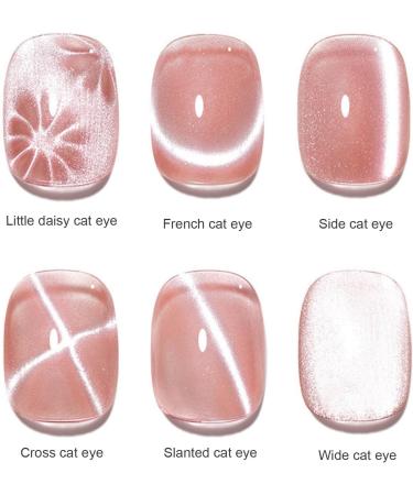 Kuxiptin Cat Eye Magnet Cat Eye Magnet for Nails | 5 in 1 Strong Suction Cat Eye Nail Magnets Multifunction Nail Salon Art Tools for Beginners Black - Buy Online on GoSupps.com