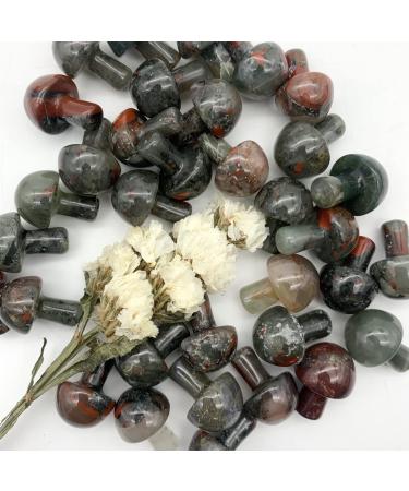 Natural Dragon Blood s Mini Mushroom Shaped Polished QuartzStones Specimen Home Decoration s Can be Used for (Size : 2pcs) ningxiao (Size : 1pc)