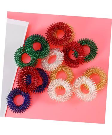15PCS Spiky Sensory Finger Massage Rings - Acupressure Toy for Stress Relief & Relaxation | International Shipping - Buy Online on GoSupps.com