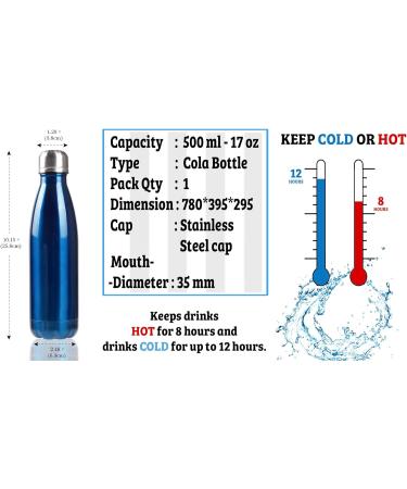 School Bus Driver Gift Thank You for Being Such an Amazing Bus Driver Appreciation Gift 500 ML Double Walled Insulated Stainless Steel Cola Bottle. (Matt Yellow) - Buy Online on GoSupps.com