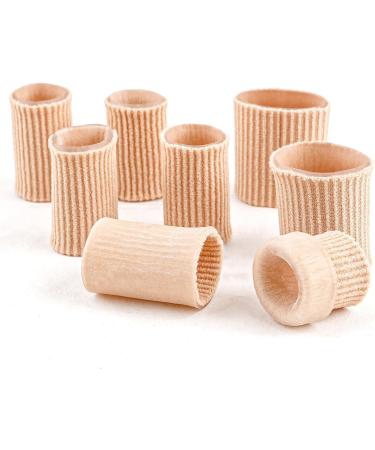 Gel Toe Tubes Sleeves For Corns, Blisters, and Calluses - 8 Piece Set for Toe Cushion and Protection - Buy Online on GoSupps.com