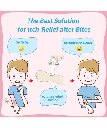 Memine EZ Bites Relief Suction Tool - 2 Pack Bee Sting & Bite Itch Relief Sucker - Kid-Friendly, Temporary Itch & Swelling Relief - Buy Online on GoSupps.com