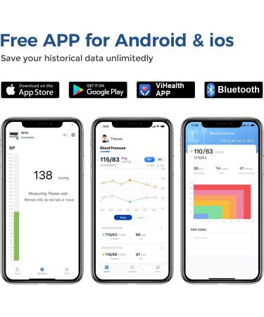 Checkme Armfit Bluetooth Blood Pressure Meter - Wireless Upper Arm Monitor with App Large Cuff (22-42cm) Unlimited Storage - Buy Online on GoSupps.com