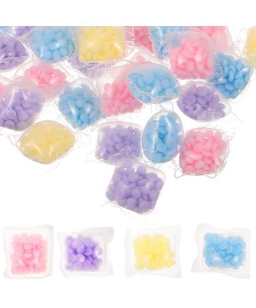 Ciieeo 6g Laundry Fragrant Beads 50pcs In- Wash Scent Booster Beads Scent Fragrance Softener Liquid Fabric Softener for Washer Mixed Color