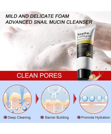 Shop All About Snail Korean Skincare: Anti-Aging Collagen Face Care Set Lotion Cleanser Cream & Mask - Perfect Gift for Women & Girls - Buy Online on GoSupps.com