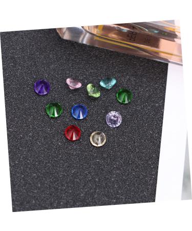 Zerodeko 100 Pcs Jewelry Decoration Treasure Jewelry Diamond Acrylic Beads Faux Simulated Diamond Album Pendant Acrylic Glass Diamond for Nail Art Home Decor Glass Decor Wedding Rhinestones As Shown M - Buy Online on GoSupps.com